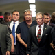 Former Trump campaign chairman Paul Manafort, center, arrives to his arraignment in Manhattan Criminal Court, on June 27, 2019 in New York City. Manafort pleaded not guilty to mortgage fraud and other criminal charges filed by New York state authorities.
